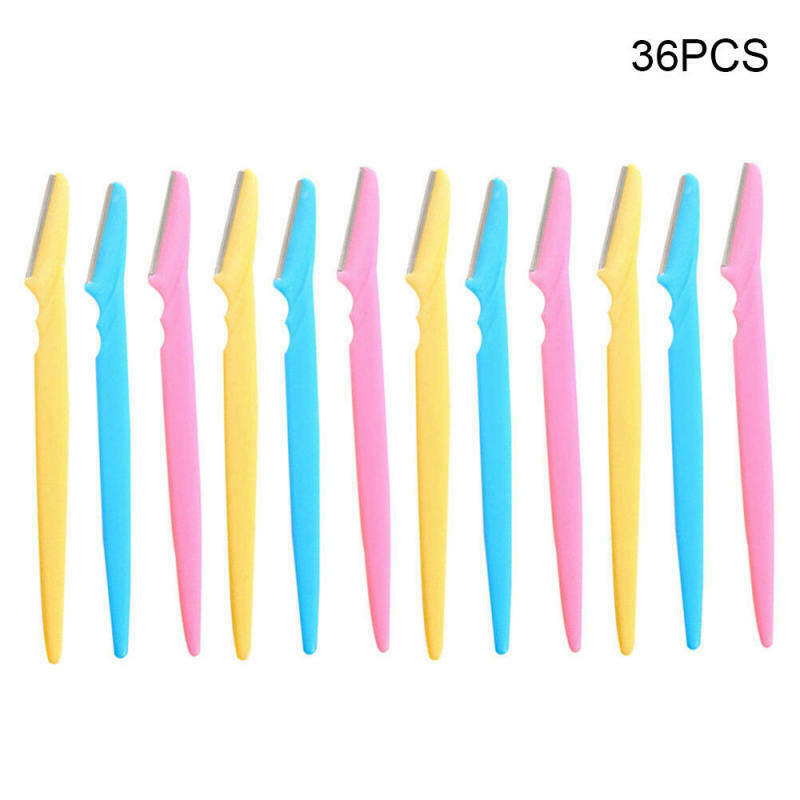 36pcs Facial Eyebrow Safety Razor Trimmer Shaper Shaver Hair Removeral  THX
