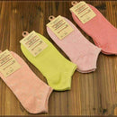 Candy Colour Womens Short Ankle Low Cut Sport Pro Boat 5 M2H1 Set Soc Pairs K1I8