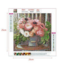 4 Pack Flowers DIY 5D Diamond Painting Full Drill Cross Stitch Craft Home Decor
