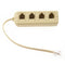 RJ11 6P4C to 6P4C 4 Way Telephone Line Modular Splitter Adapter Beige U8I2
