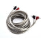 High Quality 5M 2 RCA to 2 RCA Plug Twisted-Pair Car Stereo Audio Copper Cable