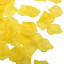 100pcs cloth Rose Petals Wedding Party Table Decorations Flowers (Yellow) S4B3