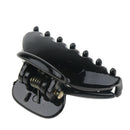 Pack of 12pcs Fashion Black Mini Plastic Bulldog Hair Claw Clamp Bangs Clip