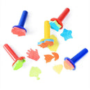 5Pcs/Set Sponge Painting Brush Children Painting Brush Flower Stamp Kids Di