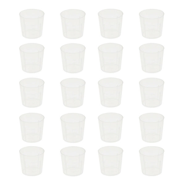 20pcs 20ml Plastic Lab Test Liquid Measuring Container Cups