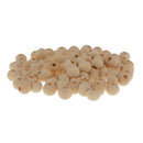 1 pack 20 natural round DIY wooden beads - 10 mm I9T2