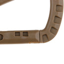 3 Pieces Carabiner Clip Keychain Outdoor Backpack Snap Hook Tan Qty Hard Plastic