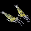 20Pcs SHRIMP Prawn Lure Sea River Fishing Cod Mackerel Salmon Shrimp Baits