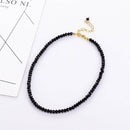 Black Mini Bead Necklace Fashion Women Choker Ladies Collar Chunky Party Jewelry