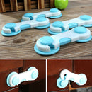 20pcs Set Door Drawers Wardrobe Todder Kids Baby Safety Plastic Lock Blue A