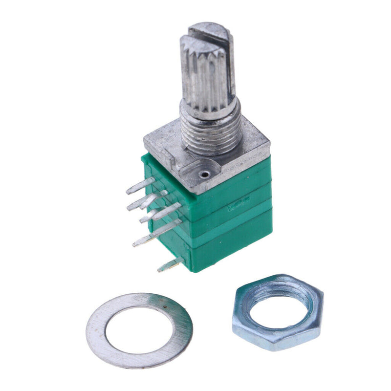 10 Pcs Double Potentiometer B10K with Switch Sound Amplifier Sealed