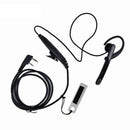 2 Pin 3.5mm/2.5mm Ear Bar Earpiece Mic PTT Walkie Talkie Headset for Kenwoo