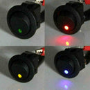 20x LED Light 12V Car Auto Boat LED Round Toggle Switch Cat  Eye Light AU T T2C2