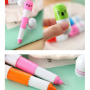 6Pcs/set mini pill shaped smile face graffiti marker pens new and fashionJC3C