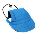 2 pcs Canva Pet Dog Summer Cap Dog Outdoor Sunbonnet Baseball Hat Red,Blue