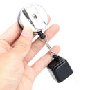 Billiards Snooker Pool Cue Chalk Holder Retractable Drawing Belt Clip