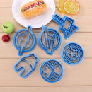 6pcs Super Hero Plastic Cupcake Mold Fondant Cookie Cutter Cake Decorating