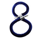 59Inch Velvet Rope Crowd Control Stanchion Post Queue Line Barrier Blue