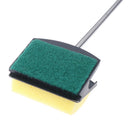 Fish Tank Algae Yellow Green Double Side Sponge Aquarium Cleaning Brush Tool OZ