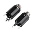 2pcs Guitar Endpin Jack 6.35mm Input for Electric Guitar Bass Output Parts A