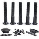 8Pairs Black Carbon Steel  31mm MS3304-1 Skateboard Screws ScooterAccessorieA3C