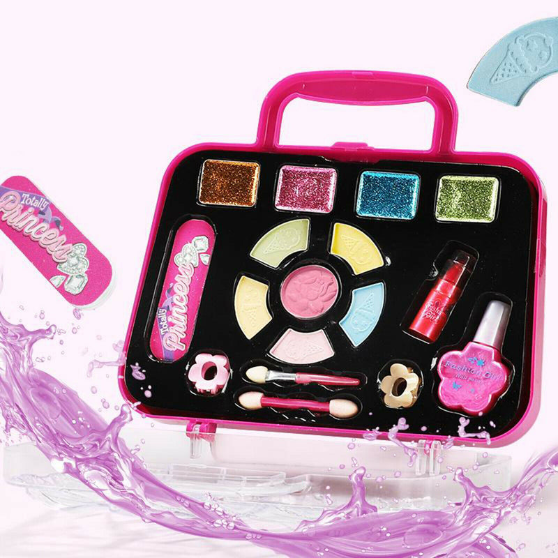 Girls Makeup Set Palette Handbag Kids Play Eyeshadow Pretend Play Style 3