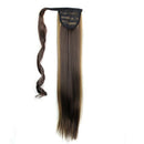 60Cm Long Straight Clip In Hair Tail False Hair Ponytail Hairpiece With Hai