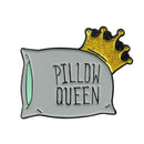 Cartoon Queen Crown Letters Pin Brooch Badges Unisex Jewelry Gift (Style 1)