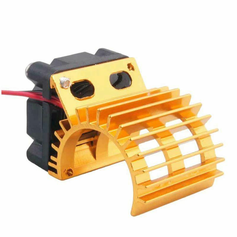 Motor Heat Sink Radiator With Cooling Fan for 1/10 HSP RC Car 380 390 Motor C4X7