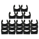 20x Nylon Clips Paddle Rod Holder Stowing Brackets Fit 1-1/4" Diameter Black
