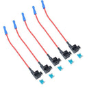 5 Pack Mini Size Car Add-a-circuit Fuse Holder Tap Adapter with 15A Micro Fuse