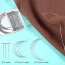 70PCS Wig Making Pins Needles Set Wig C Curve Needle T Needle Wig Fixing Tool