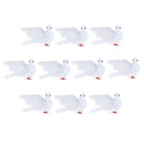 10 Packs of Realistic Feathered Pigeon Doves Animal Birds Ornament Decoration