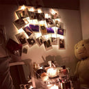 20 LED Photo Peg Clip LED Fairy String Light Wedding Hanging Picture Decor