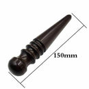 2 Pcs Leathercraft Slicker Round Burnisher , Ebony Wood Leather Burnisher L