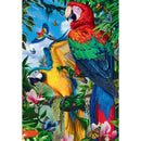 5D DIY Full Drill Diamond Painting Colorful Parrots Cross Stitch Embroidery