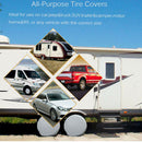 Wheel Tire Covers 27-29'' Polyester For RV Trailer Camper Car Truck Motorhome