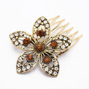 Bridal Wedding Crystal Jewel Diamante Hair Comb Hair Piece Clip Claw Clasp