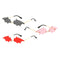 3 Pieces Women's Chic Bat Wing Sunglasses Party Club Sun Glasses Glasses