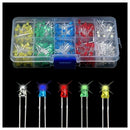 3mm LED 500 pcs red green yellow blue white light emitting diodes
