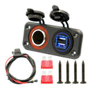 Dual USB Charger Power Socket 12V Cigarette Lighter Adapter for Car Boat Marine