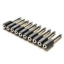 4Pcs 6.35mm 1/4 Male to 3.5mm 1/8 Female Stereo Audio Mic Plug Adapter Jack SMES
