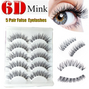 5 Pairs 6D Mink False Eyelashes Wispies Set Natural Wispy Long Eye Lashes Makeup