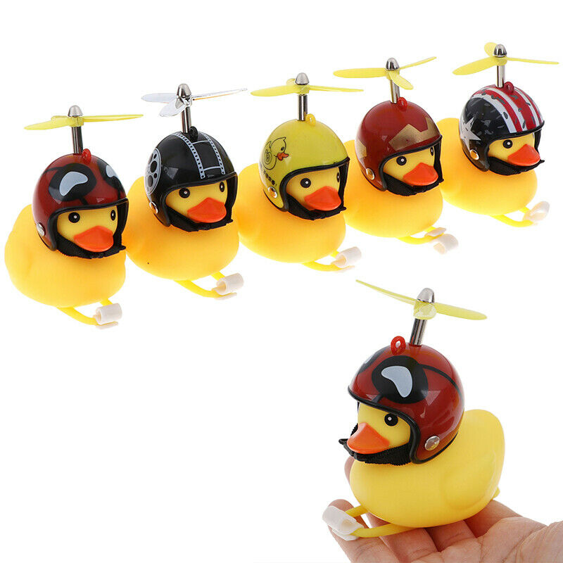 Bicycle Duck Light Bike Horn`Bell Cartoon Helmet With Light Motorcycle Handlebar