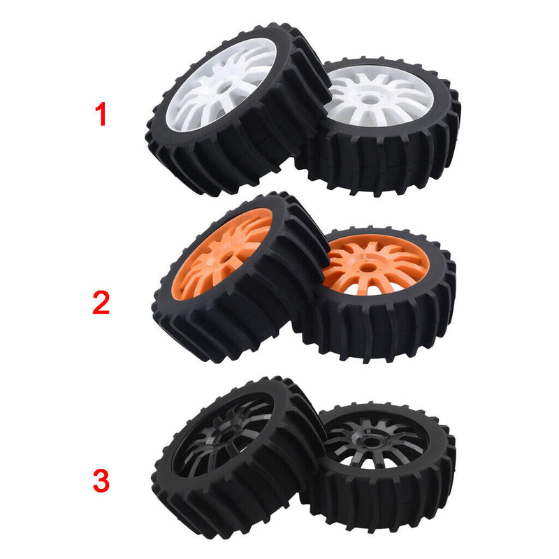 Different Color RC Car Wheel Tires 1/8 RC Buggy Wheel Accessories White