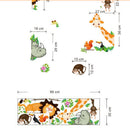 Jungle Safari Animals Wall Stickers Decals Kids Nursery Baby Room Decor SElj