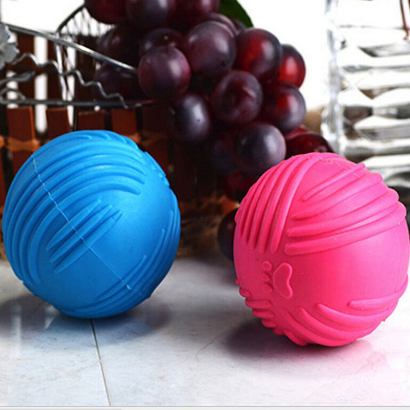 Indestructible Solid Rubber Ball Pet cat Dog Training Chew Play Fetch Bite OZ