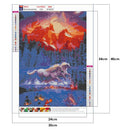 5D DIY Diamond Painting Full Drill Mosaic Kit Horse Cross Stitch (T336)