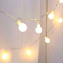 80LED Battery Box Ball String Light Christmas Party Decorative Lamp (10m) A