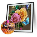 5D DIY Full Drill Diamond Painting Charming Flowers Cross Stitch Embroidery